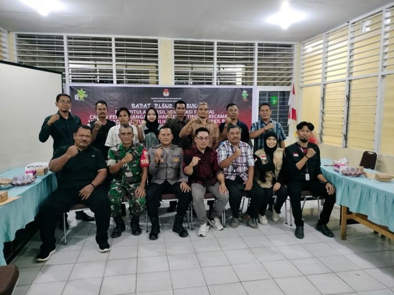 Polsek Muara Badak Amankan Rapat Pleno Terbuka Rekapitulasi Verifikasi Calon Perseorangan untuk Pemilihan Bupati Kutai Kartanegara