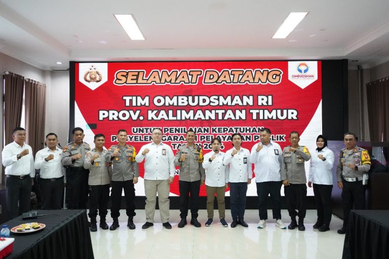 Tingkatkan Pelayanan Publik, Kapolres Bontang Sambut Kunjungan Tim Ombudsman RI Kaltim