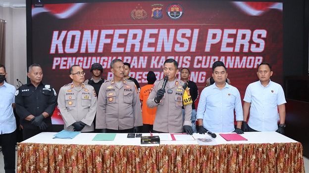 Kapolres Bontang laksankaan rilis ungkap kasus Curanmor di wilkum Polres Bontang