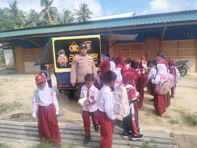 Polsek Marangkayu gelar Bentor Cerdas di SD Negeri 005 Marangkayu