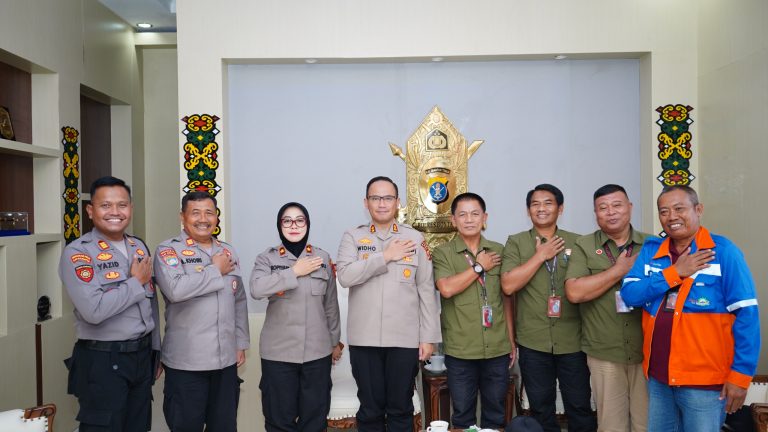 Sinergi untuk kamtibmas : Kapolres Bontang lasanakan Silaturahmi Bersama Management PT. Kaltim Jasa Scurity (KJS) Kota Bontang