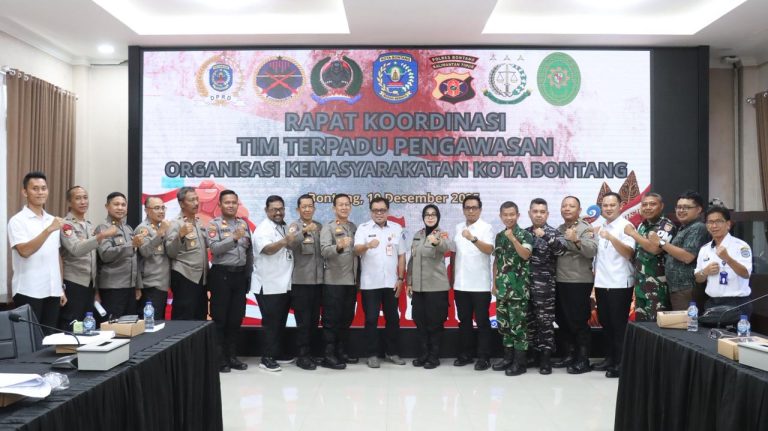 Rapat Koordinasi Tim Terpadu Pengawasan Organisasi Kemasyarakatan Kota Bontang