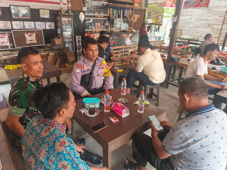 Bhabinkamtibmas Api-Api Laksanakan Sambang Warga dan Sampaikan Imbauan Kamtibmas